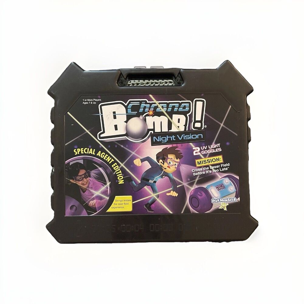 PlayMonster Chrono Bomb! Night Vision Game w/ UV Light Goggles New (Other)